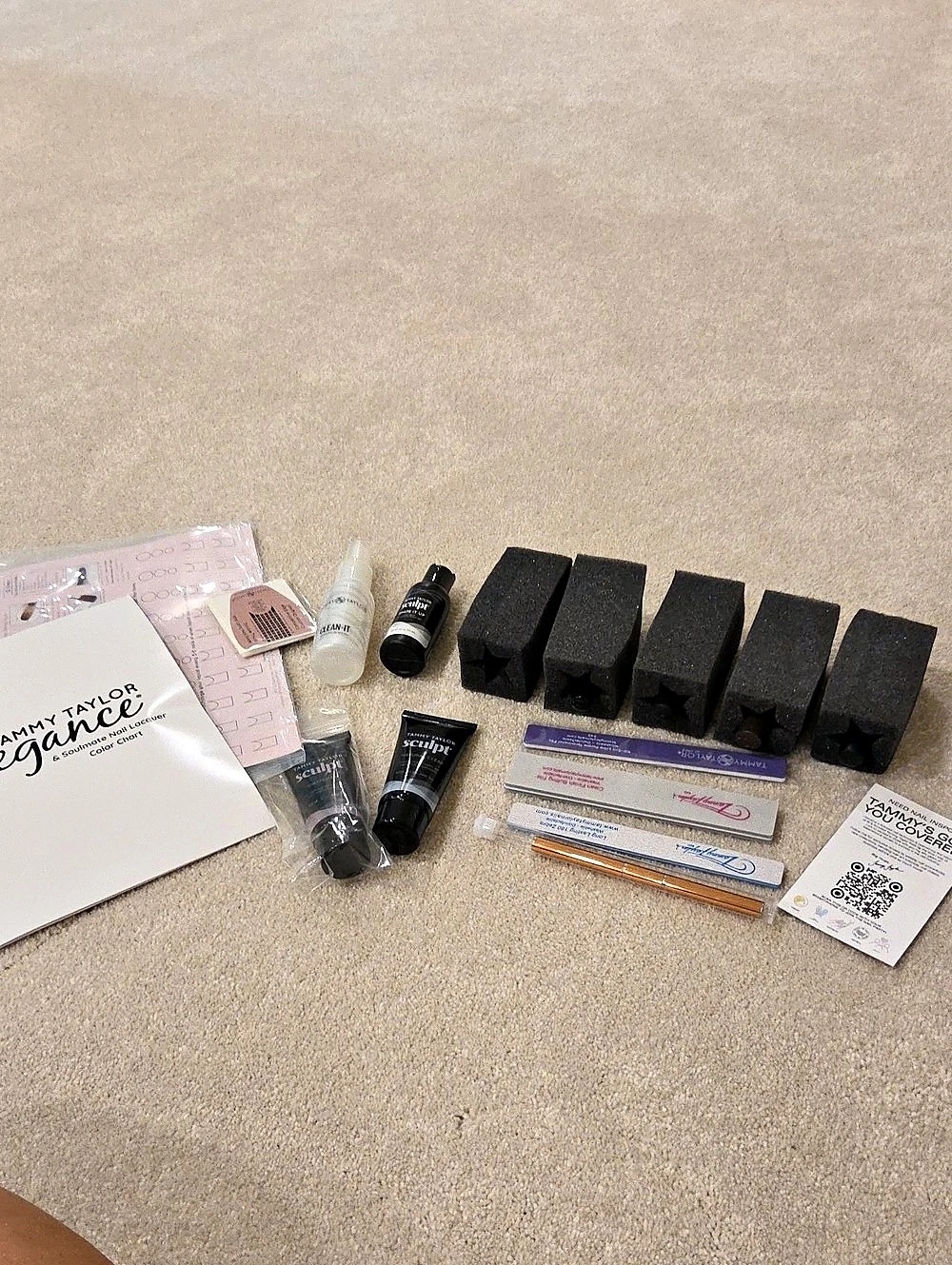 Tammy Taylor Nail Kit / Sculpt Gel Kit Pink & Black NWT